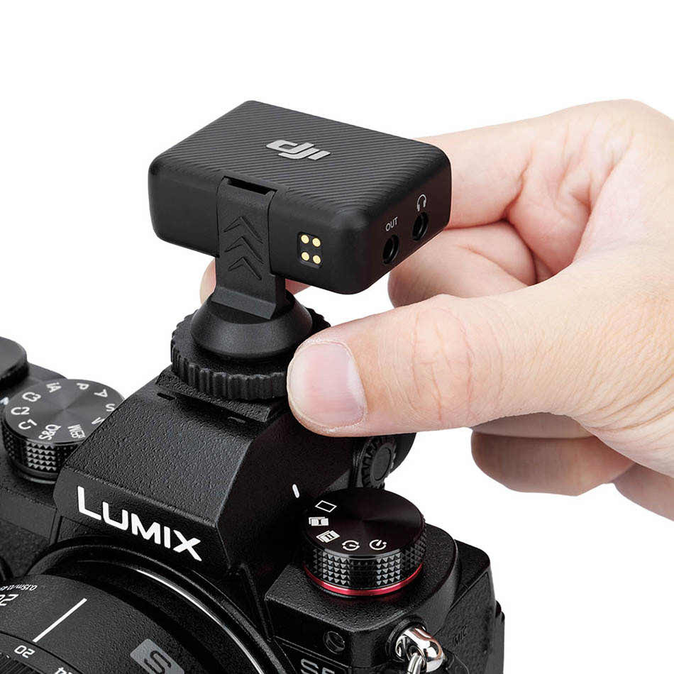 Адаптер для установки ресивера DJI Mic в горячий башмак камеры и штативы 1/4-20