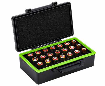 Защитный бокс на двадцать одну батарею типа 23A / VA23GA / A23 / MN21 / V23GA / 27A / VA27GA / A2 / MN2 / V27GA