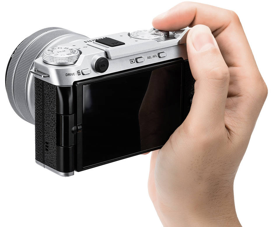 Дополнительный хват для Fujifilm X-M5 (серебристый цвет)