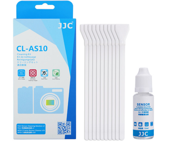 Набор 10 щеток и 15 мл. жидкость для очистки матрицы APS-C