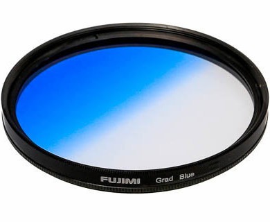 Градиентный фильтр 49 мм голубой