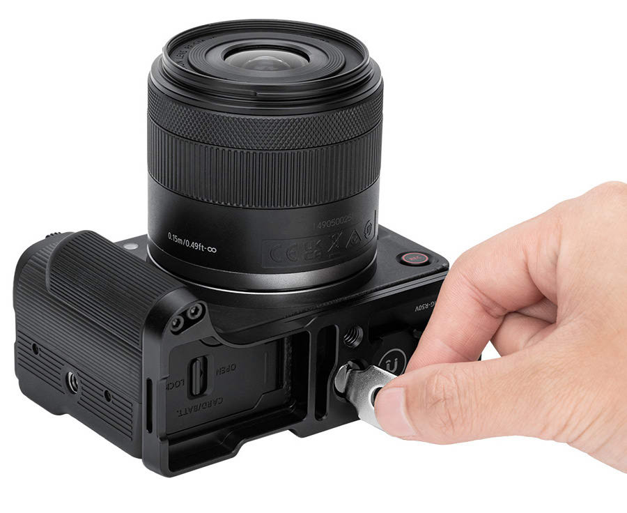 L-образная рукоятка для Canon EOS R50 V (чёрный цвет)