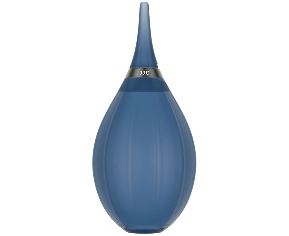 Груша воздушная для оптики с двумя клапанами, мягким соплом и ремешком (прозрачный синий)