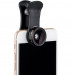 Набор оптики для смартфона, рыбий глаз, широкоугольная и макронасадка (черный цвет)