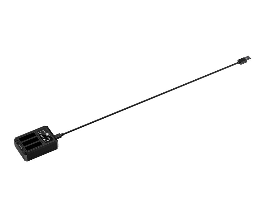 Зарядное USB-C устройство для трёх аккумуляторов Ricoh DB-120