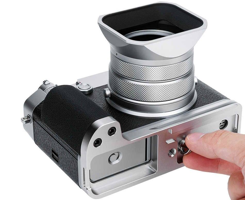 L-образная рукоятка для Fujifilm GFX100RF (серебристый цвет)