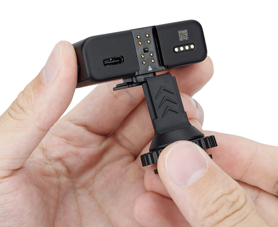 Адаптер для установки ресивера DJI Mic 2 в горячий башмак камеры и штативы 1/4-20