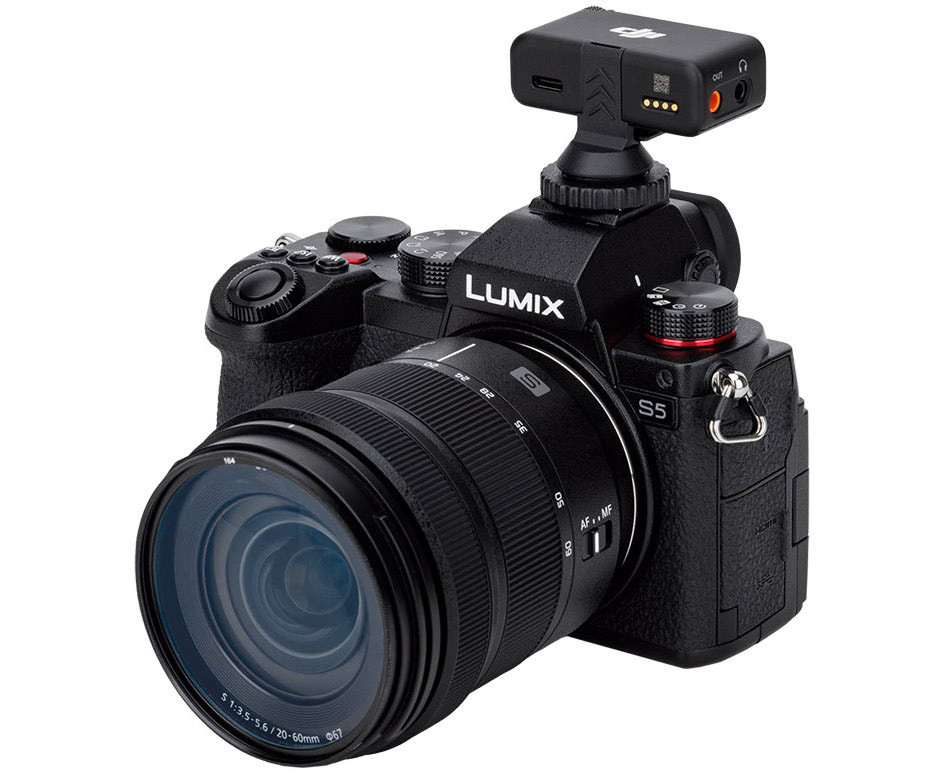 Адаптер для установки ресивера DJI Mic 2 в горячий башмак камеры и штативы 1/4-20