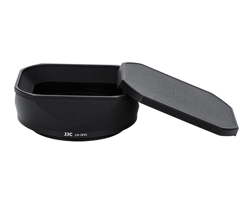 Квадратная бленда для Fujifilm X100VI / X100V / X100F с адаптером на 49 мм (чёрная)
