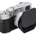 Квадратная бленда для Fujifilm X100VI / X100V / X100F с адаптером на 49 мм (чёрная)
