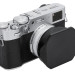 Квадратная бленда для Fujifilm X100VI / X100V / X100F с адаптером на 49 мм (чёрная)