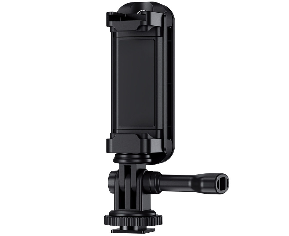 Зажим для смартфона и SSD накопителя в штатив, холодный башмак и в крепление для экшн камер