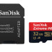 Карта памяти microSDHC UHS-I U3 Sandisk Extreme PRO 32 Гб, 100 МБ/с, Class 10 V30 A1