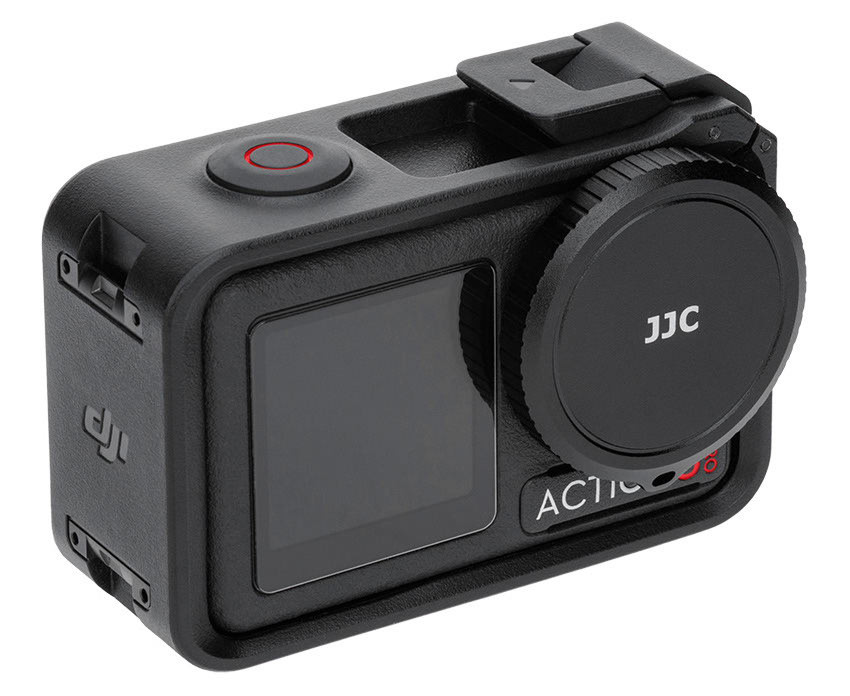 Металлическая защитная крышка объектива DJI Osmo Action 5 Pro / 4 / 3 с держателем