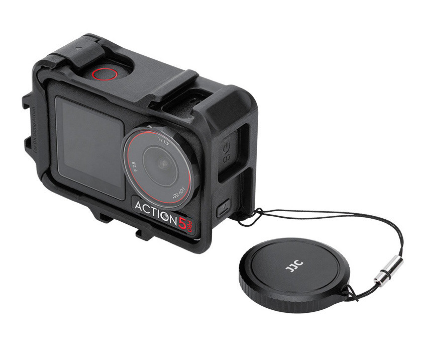 Металлическая защитная крышка объектива DJI Osmo Action 5 Pro / 4 / 3 с держателем