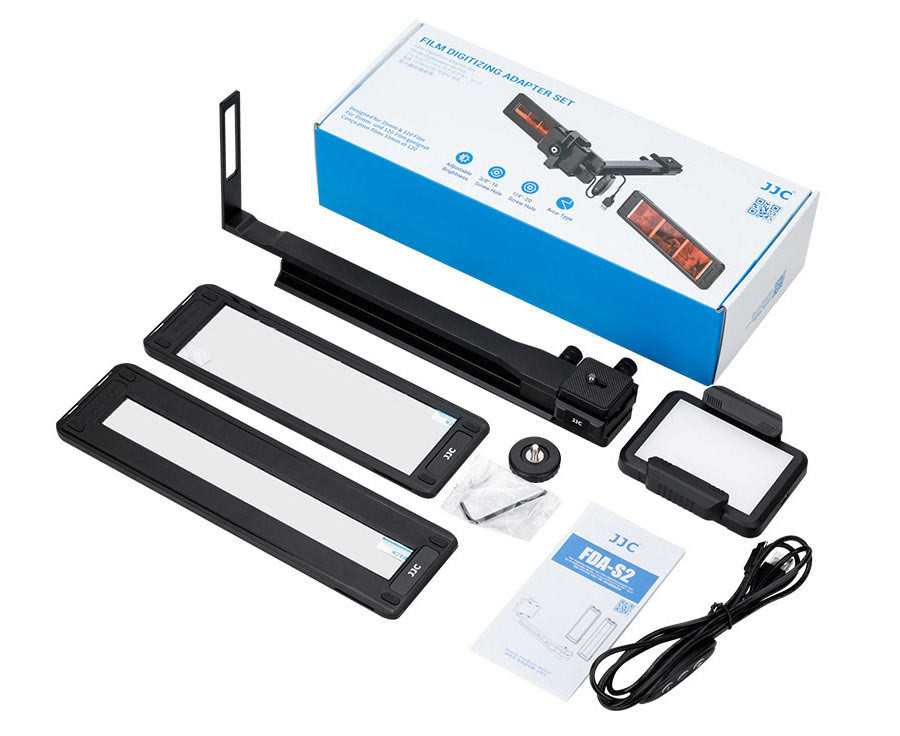 Установка для оцифровки плёнки и слайдов типа 135 и 120 на регулируемой рейке