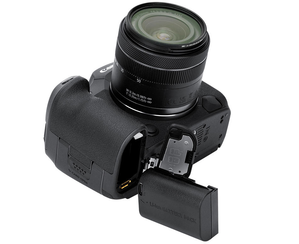 Аккумулятор JJC типа Canon LP-E6P с зарядным портом Type-C