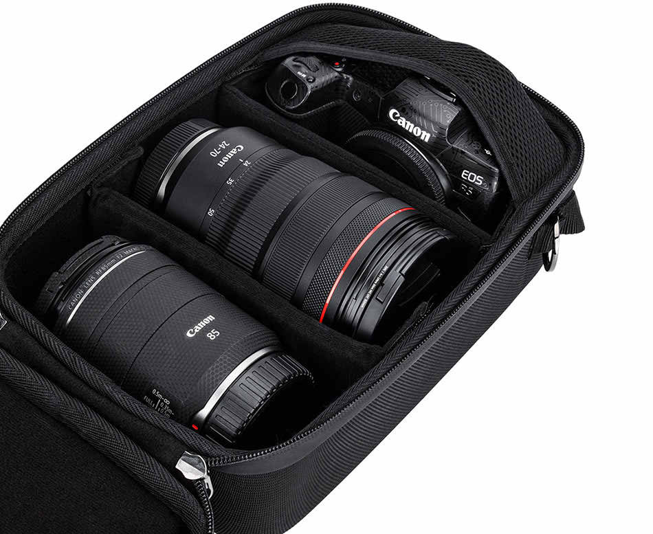 Жёсткий кофр для камеры и двух объективов