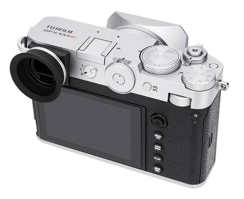 Наглазник для Fujifilm GFX 100RF удлинённый (серебристый)