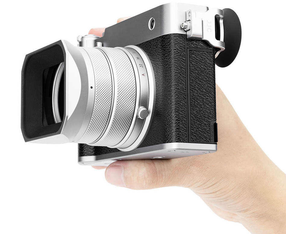 Наглазник для Fujifilm GFX 100RF удлинённый (серебристый)