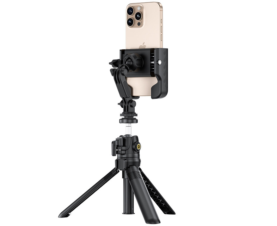 Крепление смартфона или экшн камеры в горячий башмак или штатив