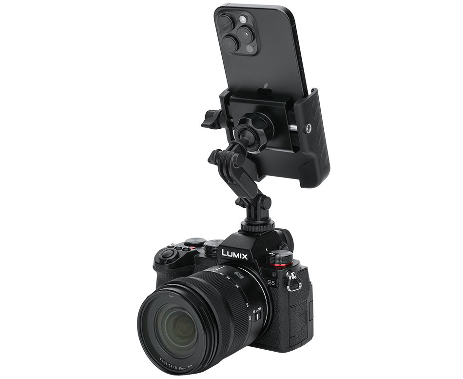 Крепление смартфона или экшн камеры в горячий башмак или штатив