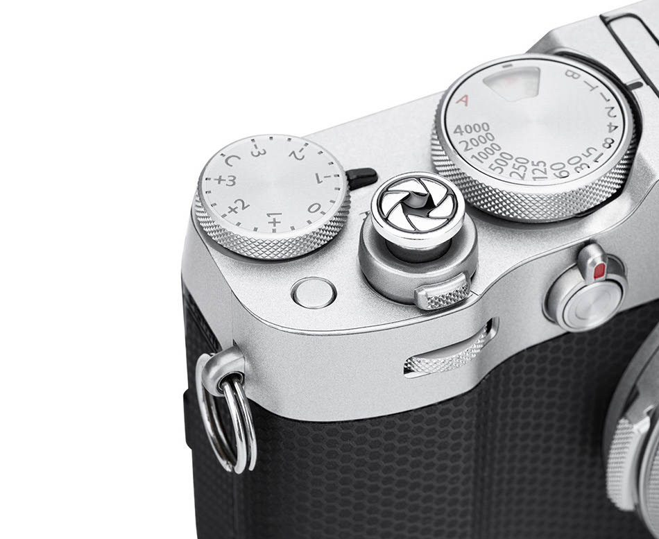 Мягкая спусковая кнопка резьбовая (Shutter) серебристая