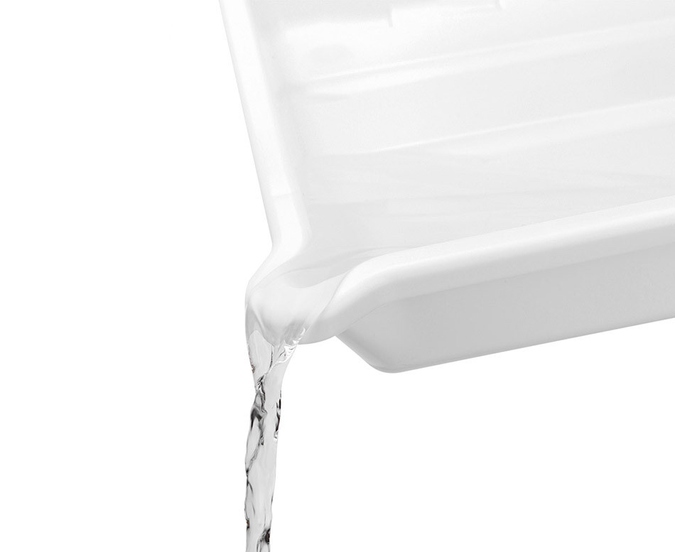 Кювета для проявки с щипцами (белый цвет)