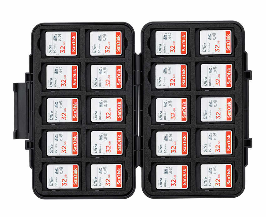 Футляр защитный для 20 SD Card и 40 microSD карт памяти