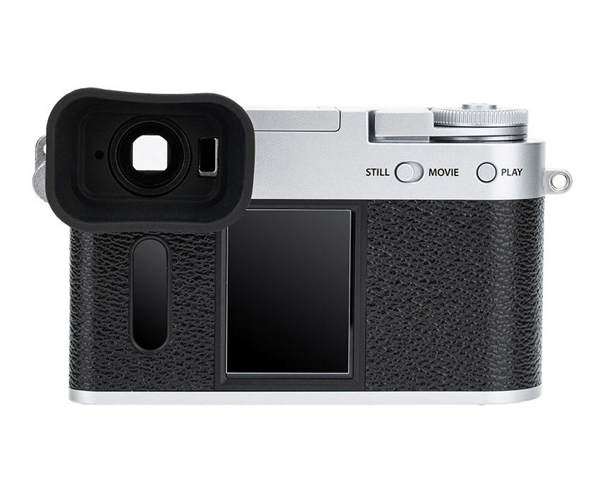 Наглазник для Fujifilm X Half удлинённый (серебристый)