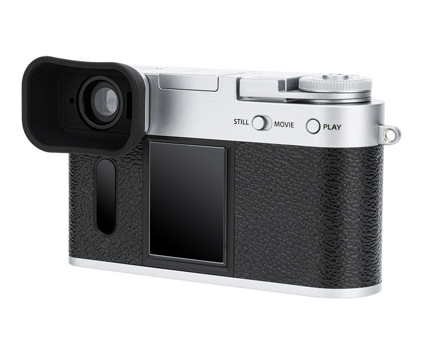 Наглазник для Fujifilm X Half удлинённый (серебристый)