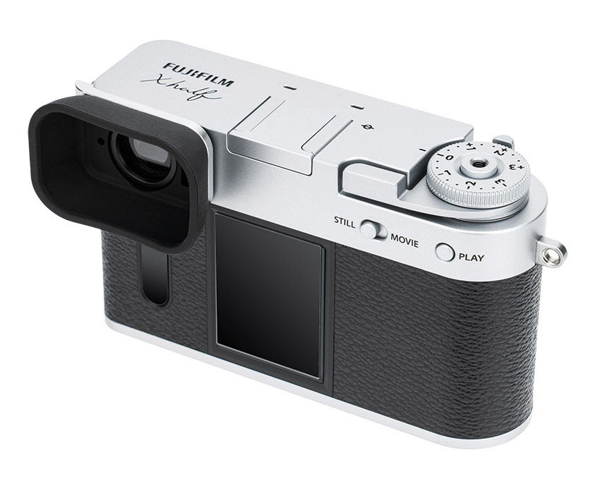 Наглазник для Fujifilm X Half удлинённый (серебристый)