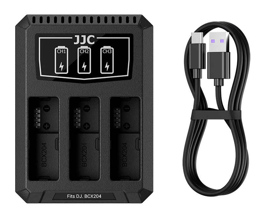 Зарядное USB-C устройство для трёх аккумуляторов DJI BCX204