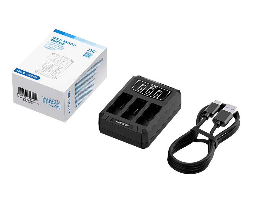 Зарядное USB-C устройство для трёх аккумуляторов DJI BCX204