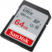 Карта памяти SDXC UHS-I Sandisk Ultra 64 Гб, 120 МБ/с, Class 10