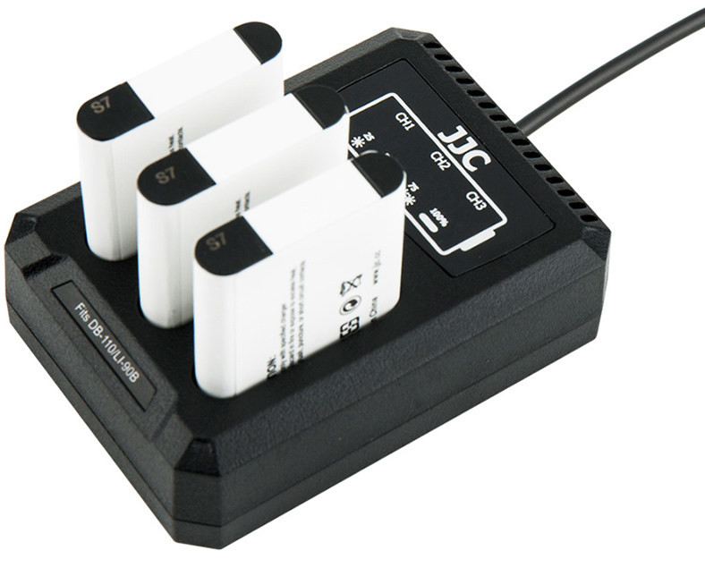 Зарядное устройство на три аккумулятора Ricoh DB-110 / Olympus LI-90B