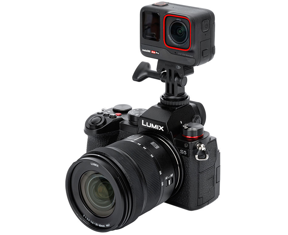 Крепление экшн камеры в горячий башмак или штатив 1/4-20