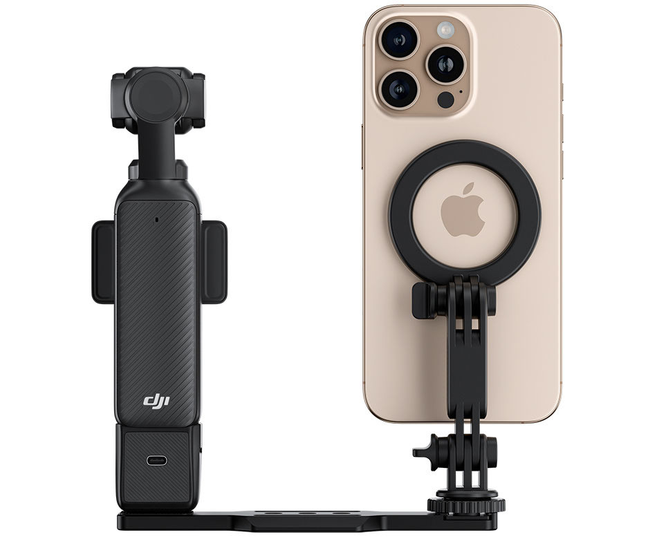 Расширительная рейка для DJI Osmo Pocket 3 с MagSafe и холодным башмаком