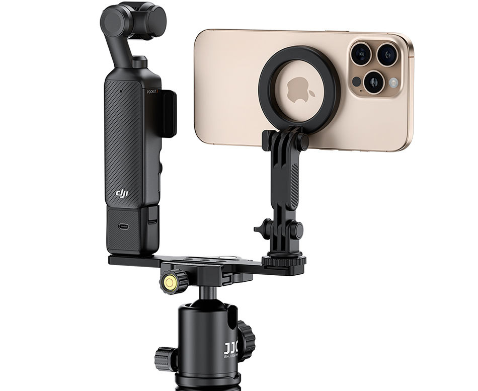 Расширительная рейка для DJI Osmo Pocket 3 с MagSafe и холодным башмаком