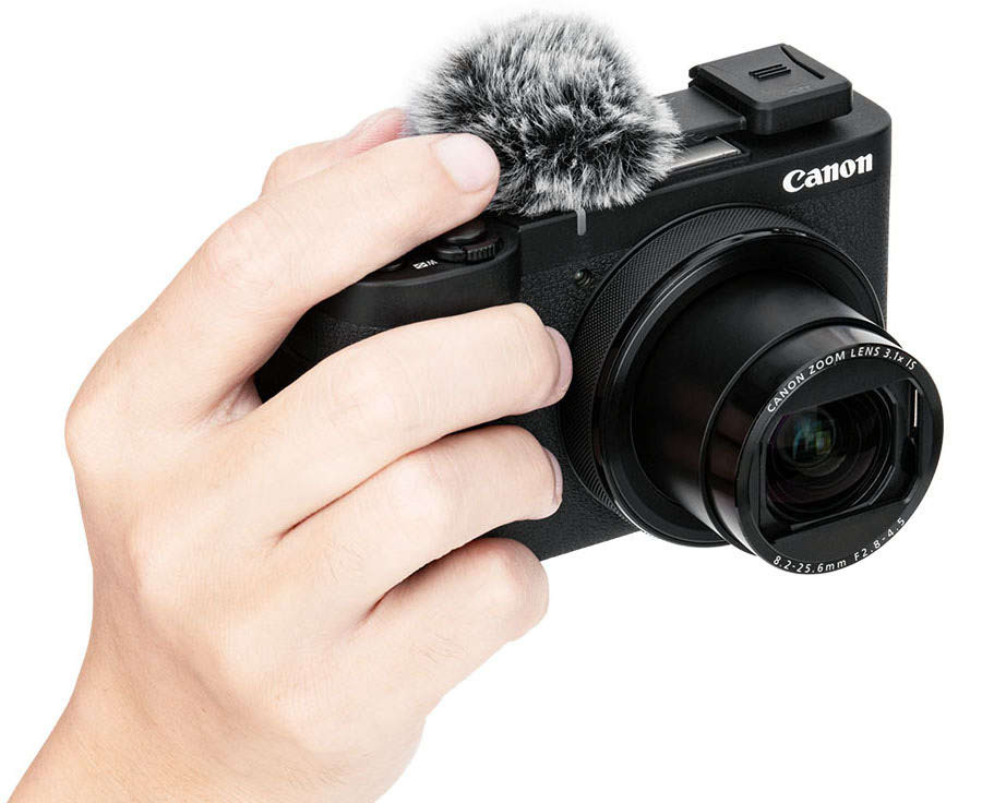 Ветрозащита встроенного микрофона Canon PowerShot V1
