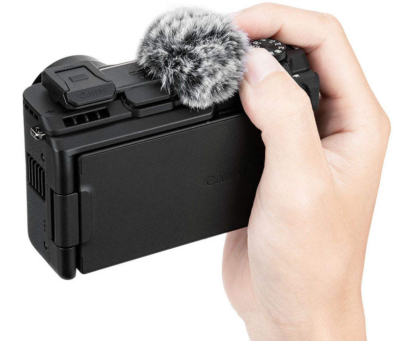 Ветрозащита встроенного микрофона Canon PowerShot V1