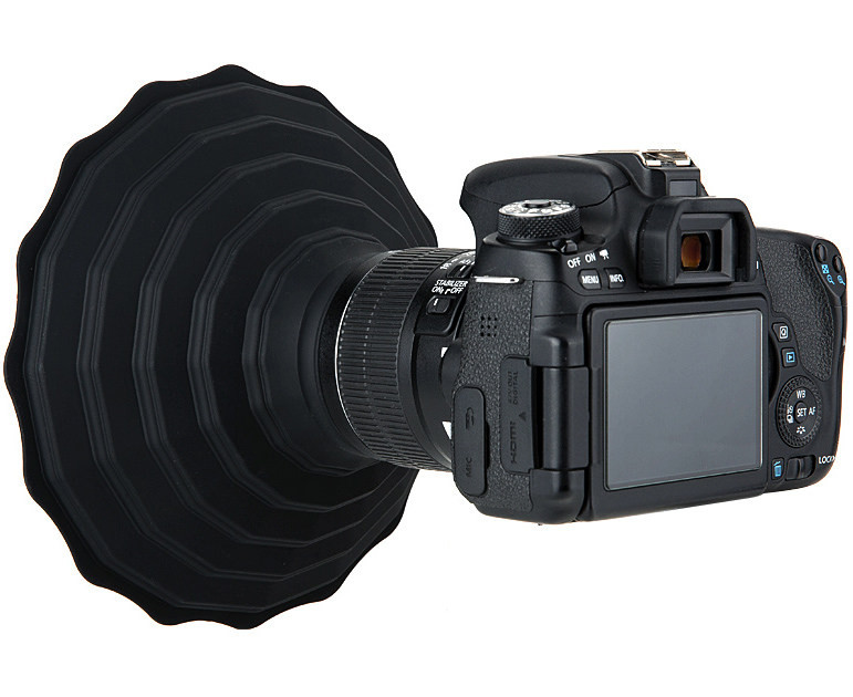 Бленда силиконовая на объективы диаметром от 53 до 72 мм