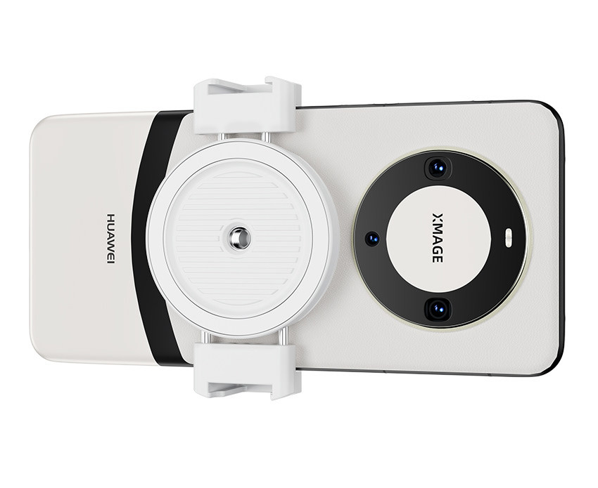 Магнитное крепление с зажимом для смартфона (белый цвет)