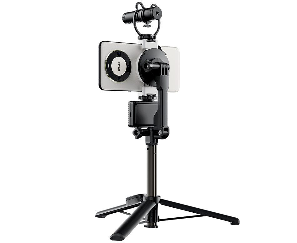 Магнитное крепление с зажимом для смартфона (белый цвет)