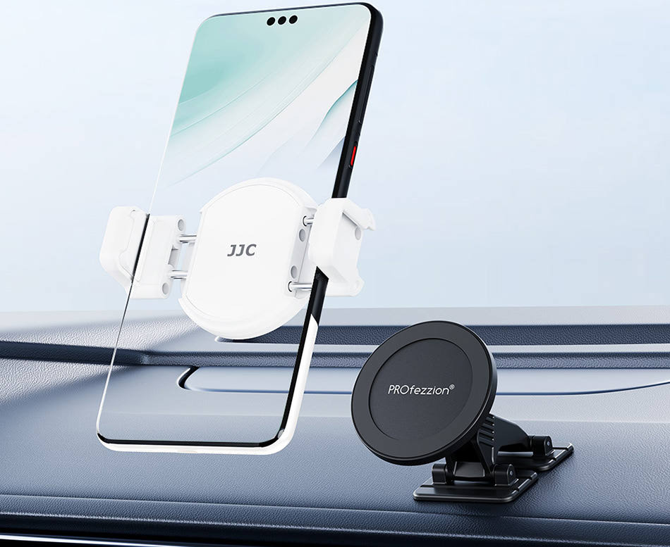 Магнитное крепление с зажимом для смартфона (белый цвет)