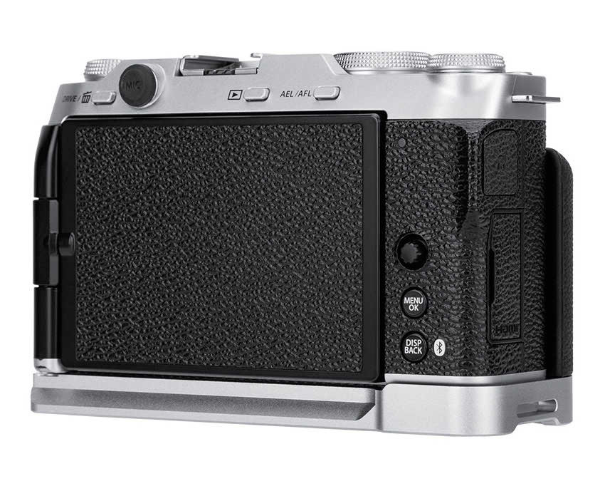 L-образная рукоятка для Fujifilm X-M5 (серебристая)