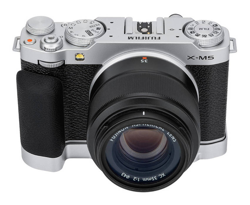 L-образная рукоятка для Fujifilm X-M5 (серебристая)