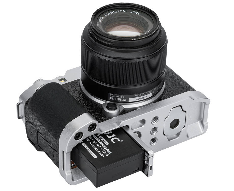 L-образная рукоятка для Fujifilm X-M5 (серебристая)