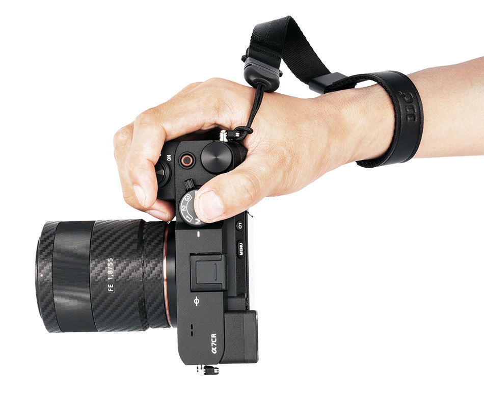 Ремешок на запястье для зеркальных, беззеркальных и Point and Shoot камер (чёрный)