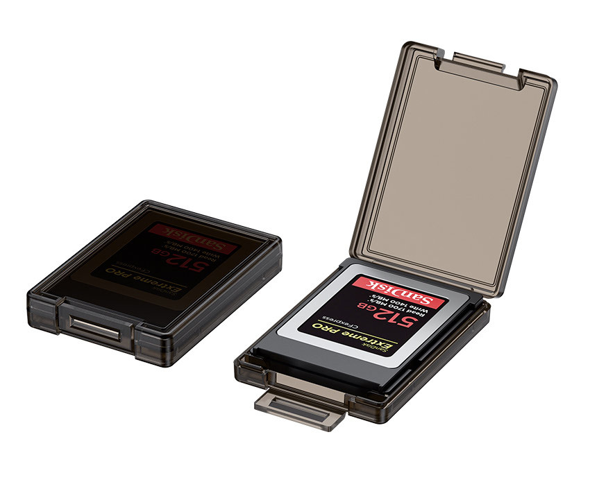 Защитный бокс на десять CFexpress Type B или XQD и двенадцать SD карт памяти